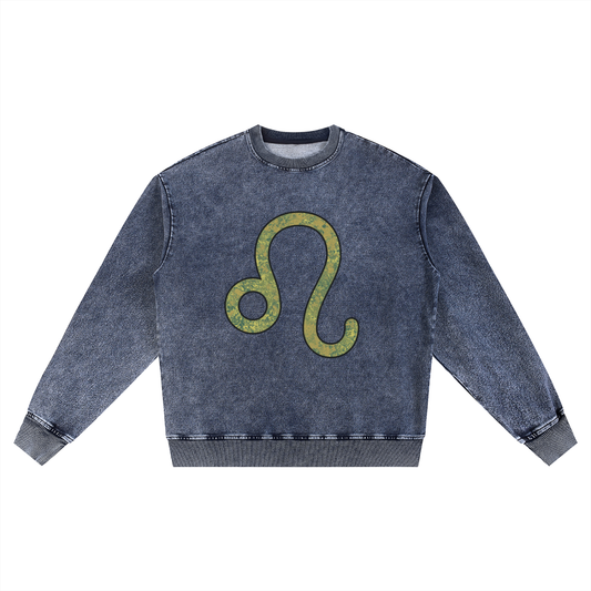 #TEAMLEO VARSITY LETTERING - Oversized Crewneck Sweatshirt