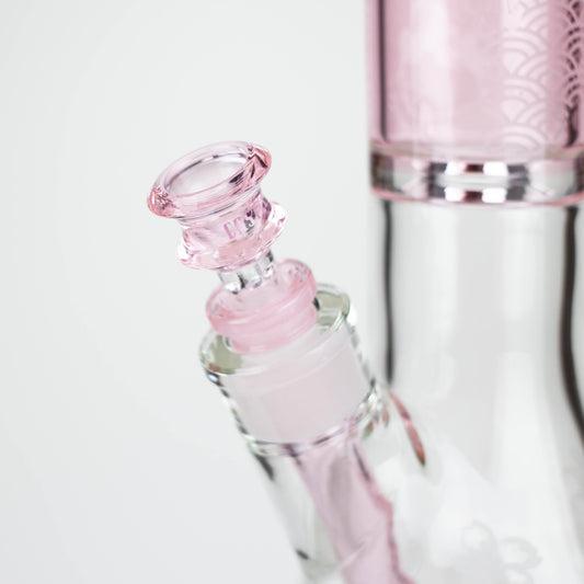 Castle Glassworks | 16" Koi Fish Etched Beaker