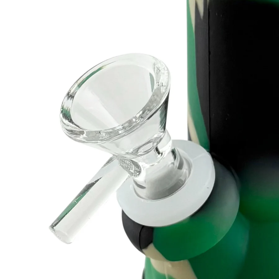 8" Skull Design Silicone Water Pipe – Assorted Colours