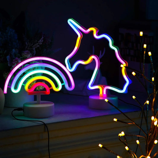 Theme Party Decoration Led Neon Lights, Oktoberfest Music Festival Party Decoration, Game Room, Children's Room, USB or Battery Powered, Colorful Lighting Decorative Night Light
