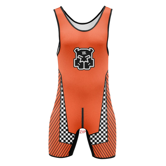 Mens Wrestling Singlets Front And Back Zipper Dog SexyMan Bodysuits RT One-Piece Undershirts Powerlifting Sleeveless Sleepwear