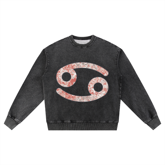 #TEAMCANCER VARSITY LETTERING - Oversized Crewneck Sweatshirt