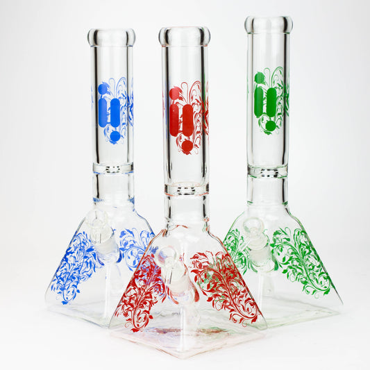 13" Infyniti 7 mm pyramid beaker bong