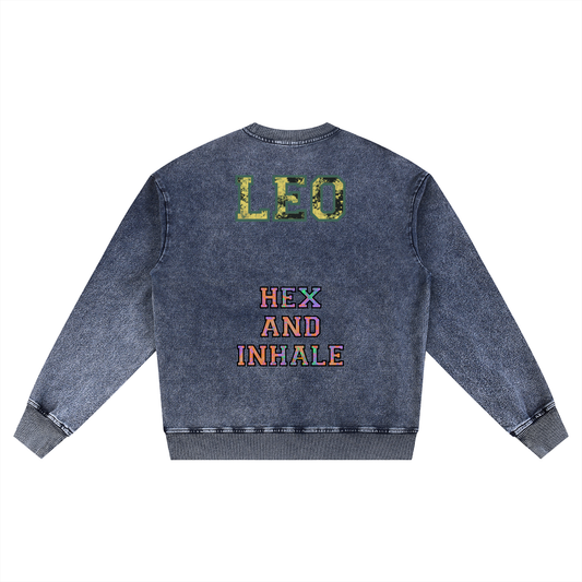 #TEAMLEO VARSITY LETTERING - Oversized Crewneck Sweatshirt