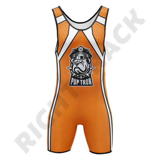 New SexyMen‘s Pup Tron Zipper Singlet RightTrack One-Piece Wrestling Powerlifting Sleeveless Gym Sport Fitness Clothing