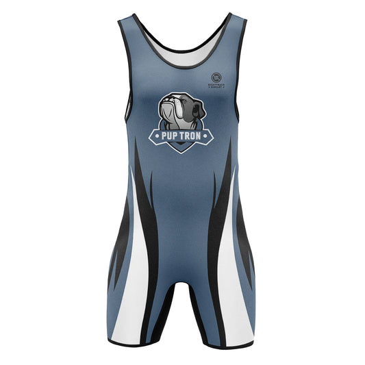 Sexy Men‘s Pup Tron Zipper Singlet RightTrack One-Piece Wrestling Powerlifting Sleeveless Gym Sport Fitness Clothing