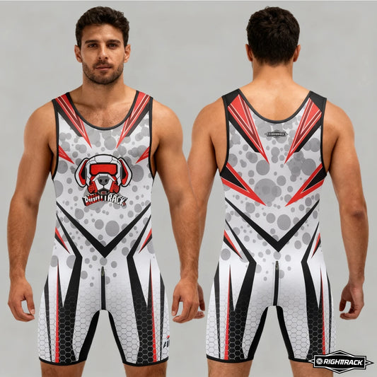 New Arrivals Mens Singlets Zipper Front Back Dog SexyMan Sleepwear Bodysuits RT Sleeveless Wrestling One-Piece Undershirts